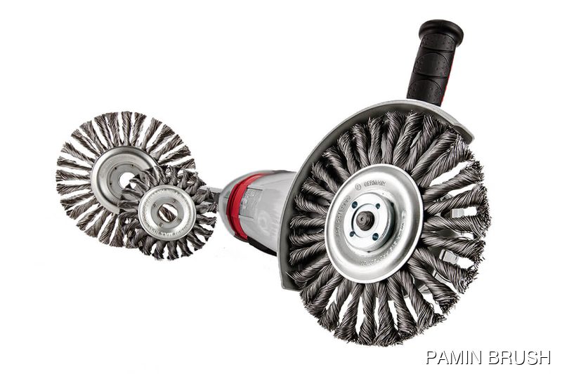 Industrial wire wheel tool brushes